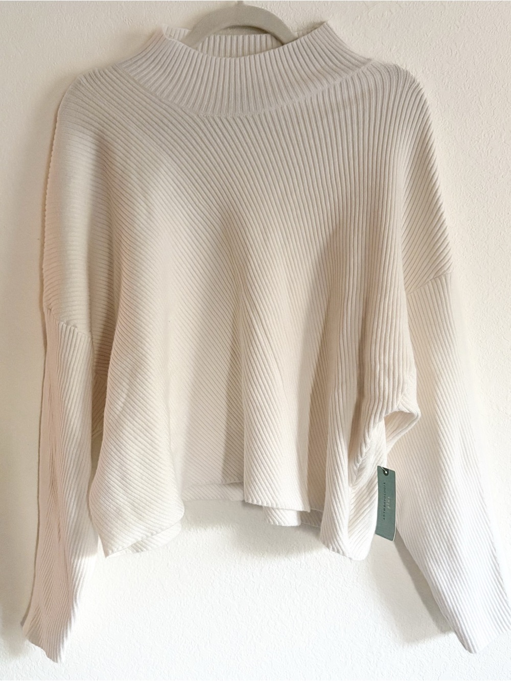 Maeve Anthropologie Ribbed Mock Neck cozy oversized Sweater fall/winter XL plus